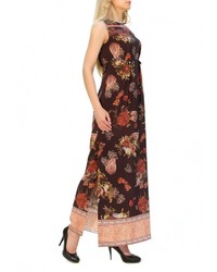 Темно-коричневое платье-макси от Спартак