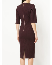 Темно-коричневое платье-футляр от Ginger & Smart