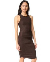 Темно-коричневое платье-футляр от Riller & Fount