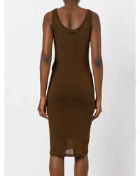 Темно-коричневое платье от Givenchy