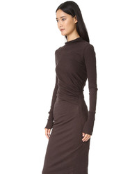 Темно-коричневое платье от Enza Costa