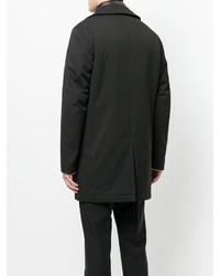 Мужское темно-коричневое шерстяное пальто от Herno