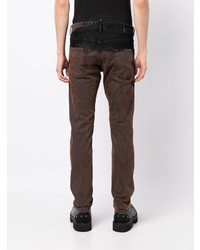 Мужские темно-коричневые бархатные джинсы от DSQUARED2