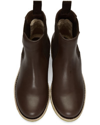 Темно-коричневые ботильоны от A.P.C.