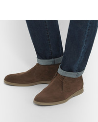 Темно-коричневые ботинки дезерты от Loro Piana