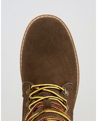 Мужские темно-коричневые ботинки из нубука от Bellfield