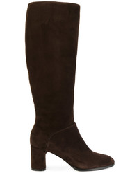 Женские темно-коричневые ботинки от Casadei