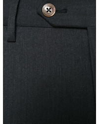 Мужские темно-коричневые брюки из саржи от Pt01