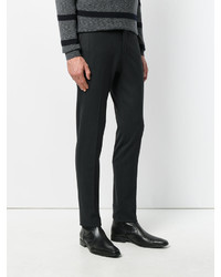 Мужские темно-коричневые брюки из саржи от Pt01