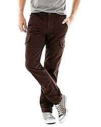Темно-коричневые брюки карго