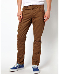Темно-коричневые брюки карго от Voi Jeans