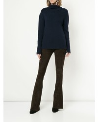 Темно-коричневые брюки-клеш от Sylvie Schimmel