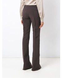Темно-коричневые брюки-клеш от Gloria Coelho