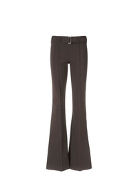Темно-коричневые брюки-клеш от Gloria Coelho