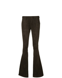 Темно-коричневые брюки-клеш от Sylvie Schimmel