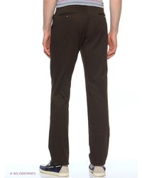 Темно-коричневые брюки чинос от Alfred Muller