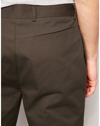 Темно-коричневые брюки чинос от Asos