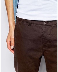 Темно-коричневые брюки чинос от ONLY & SONS
