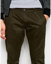 Темно-коричневые брюки чинос от Selected