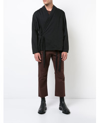 Темно-коричневые брюки чинос от Siki Im