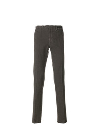 Темно-коричневые брюки чинос от Dell'oglio