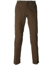 Темно-коричневые брюки чинос от Dondup