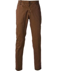 Темно-коричневые брюки чинос от Dondup