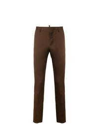 Темно-коричневые брюки чинос от DSQUARED2