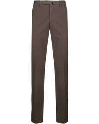 Темно-коричневые брюки чинос от Incotex