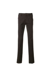 Темно-коричневые брюки чинос от Lardini