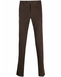 Темно-коричневые брюки чинос от Pt01