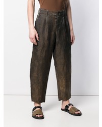 Темно-коричневые брюки чинос от Uma Wang