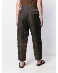 Темно-коричневые брюки чинос от Uma Wang