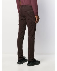 Темно-коричневые брюки чинос от Stone Island