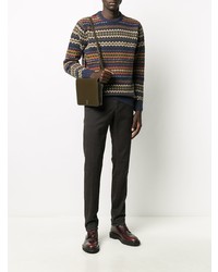 Темно-коричневые брюки чинос от Incotex