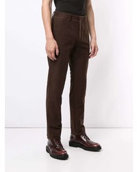 Темно-коричневые брюки чинос от Cerruti 1881