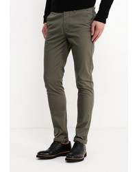 Темно-коричневые брюки чинос от Topman