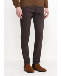 Темно-коричневые брюки чинос от Topman
