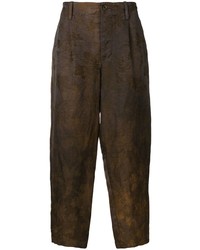Темно-коричневые брюки чинос от Uma Wang