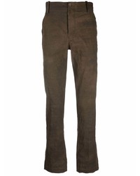 Темно-коричневые брюки чинос от Uma Wang