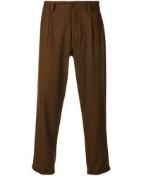 Мужские темно-коричневые брюки от Pt01