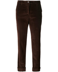Женские темно-коричневые вельветовые брюки от P.A.R.O.S.H.