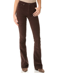 Женские темно-коричневые вельветовые брюки от Paige