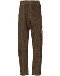 Мужские темно-коричневые вельветовые джинсы от Ahluwalia