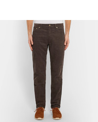 Мужские темно-коричневые вельветовые джинсы от VISVIM