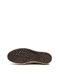 Мужские темно-коричневые высокие кеды из плотной ткани от Converse