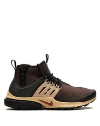 Мужские темно-коричневые высокие кеды от Nike