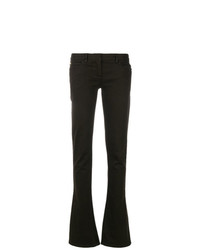 Темно-коричневые джинсы-клеш от Balmain