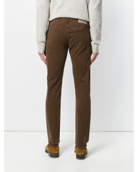 Мужские темно-коричневые джинсы от Jacob Cohen