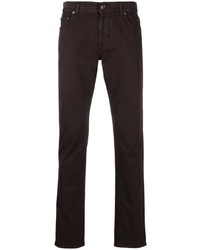 Мужские темно-коричневые джинсы от Corneliani